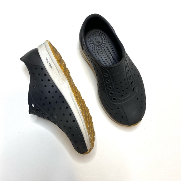 Native Shoes Other - Native Robbie Sugarlite Slip On Sneakers Shoe Jiffy Black / Shell White Size C10